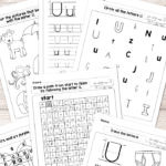 Letter U Worksheets   Alphabet Series   Easy Peasy Learners Intended For U Letter Worksheets