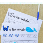 Letter W Tracing Worksheets – Mary Martha Mama Within Letter W Tracing Paper