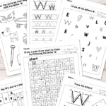 Letter W Worksheets   Alphabet Series   Easy Peasy Learners Regarding Letter W Worksheets Pdf