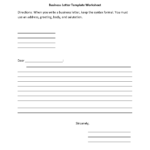 Letter Writing Worksheets | Business Letter Writing Worksheets Inside Letter Writing Worksheets For Grade 5