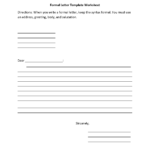 Letter Writing Worksheets | Formal Letter Writing Worksheets Regarding Letter Writing Worksheets For Grade 5