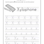 Letter X Worksheets For Kindergarten – Trace Dotted Letters Within X Letter Tracing