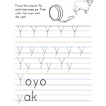 Letter Y Worksheet – Tracing And Handwriting For Alphabet Tracing Letter Y