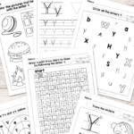 Letter Y Worksheets   Alphabet Series   Easy Peasy Learners Regarding Letter Y Worksheets Printable