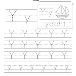 Letter Y Worksheets In Letter Y Tracing Worksheets Preschool