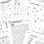 Letter Z Worksheets   Alphabet Series   Easy Peasy Learners In Letter Z Worksheets Free Printable