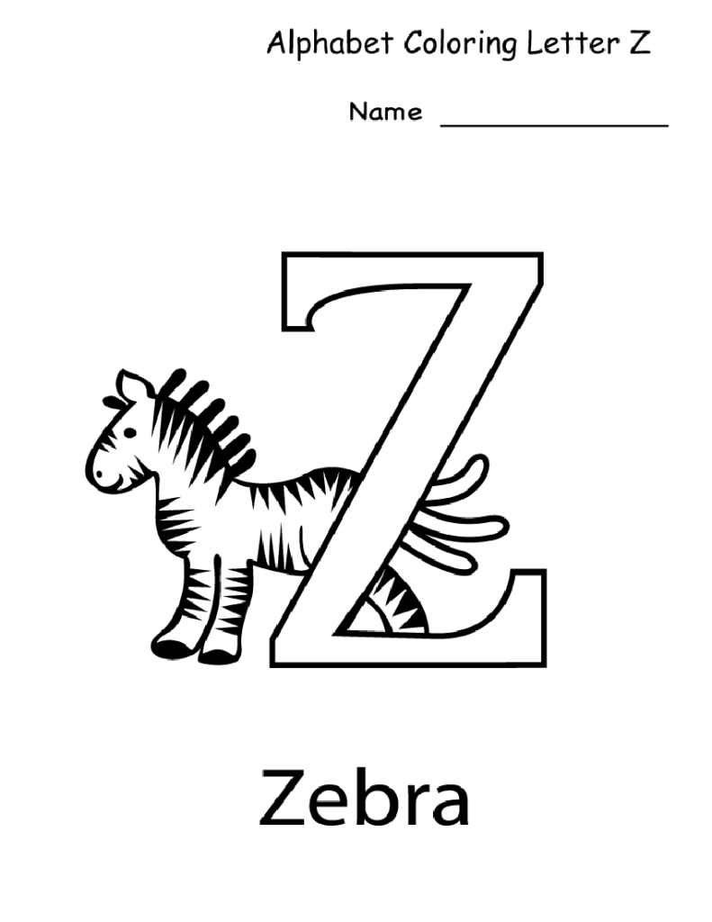Letter Z Worksheets For Kindergarten | Activity Shelter With Letter Z Worksheets Pre K
