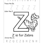 Letter Z Worksheets For Preschoolers And Kindergarten Kids Inside Letter Z Worksheets For Prek