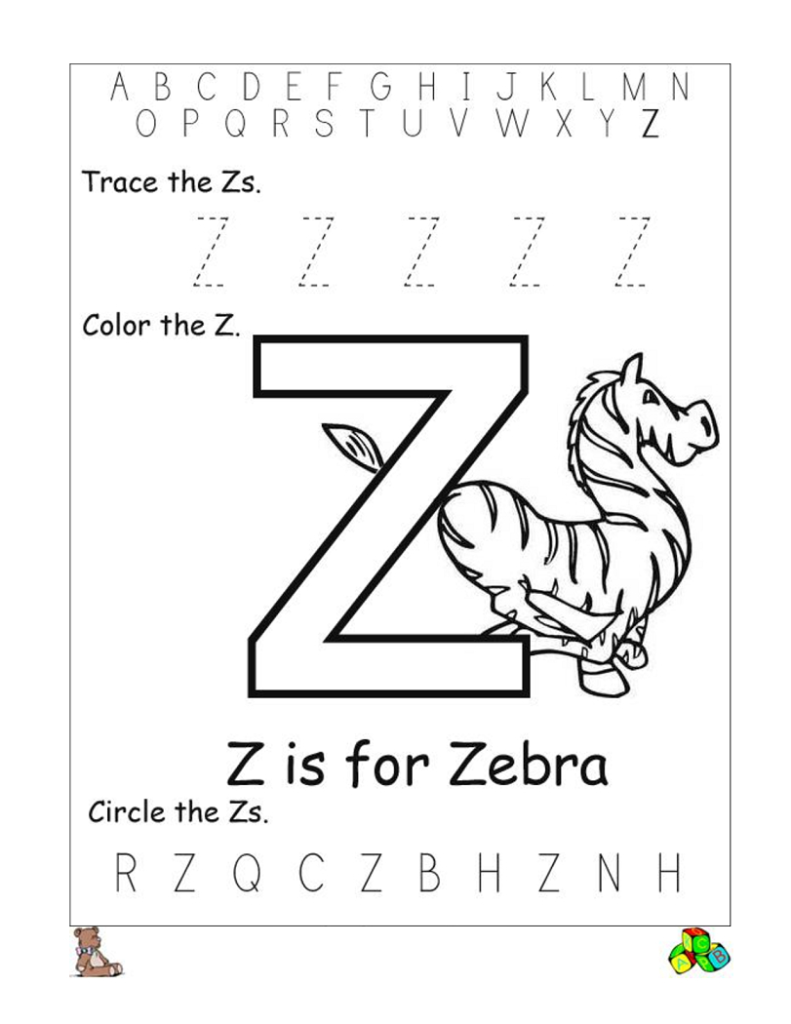 Letter Z Worksheets | Preschool Letters, Reading Worksheets Pertaining To Letter Z Worksheets Printable