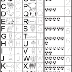Letters & Numbers Tracing Worksheet | Atividades De In Alphabet Number Tracing