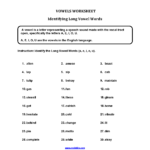 Long Vowel Words Worksheets | Long Vowel Words, Vowel, Vowel Regarding Letter Vowels Worksheets