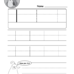 Lowercase Letter "l" Tracing Worksheet   Doozy Moo Throughout L Letter Tracing