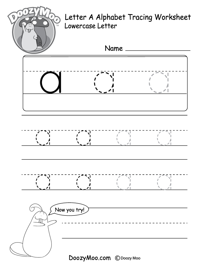 Lowercase Letter Tracing Worksheets (Free Printables regarding Letter Tracing Kindergarten