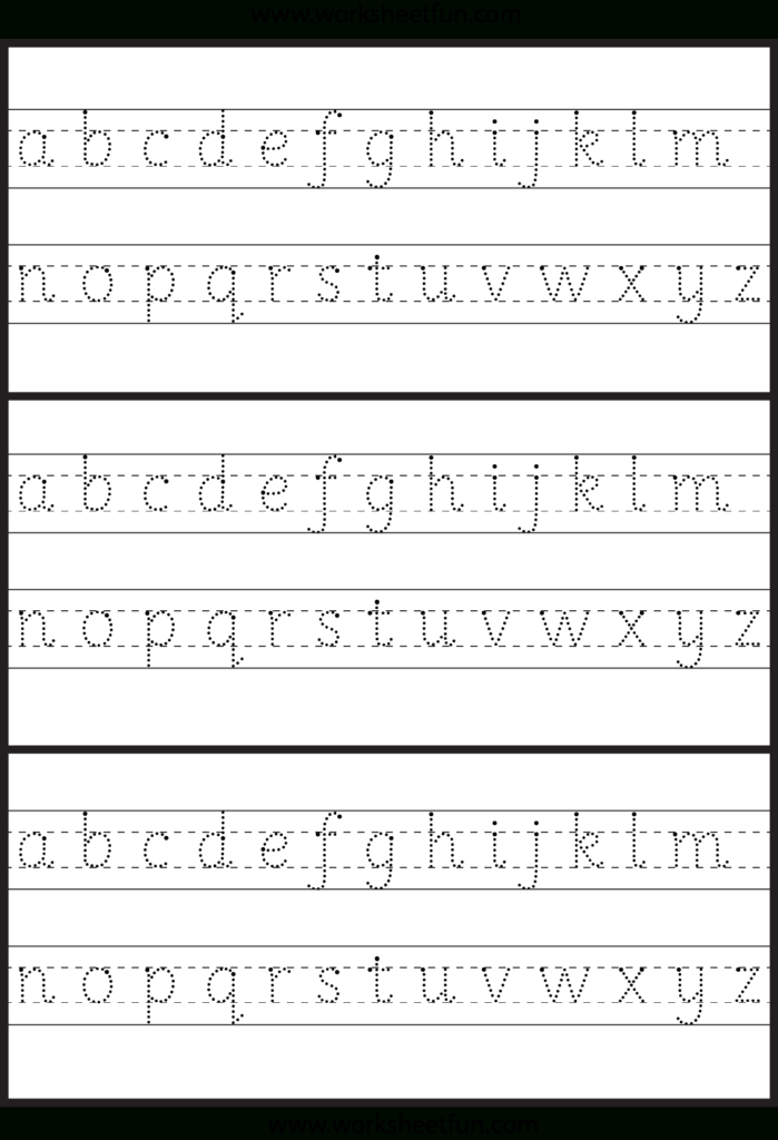 Lowercase/ Small Letter Tracing Worksheet | Letras Del In Alphabet Tracing Handwriting Worksheets