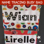 Magnetic Name Trace Busy Bag   Teach Me Mommy Pertaining To Name Tracing Powerful Mothering