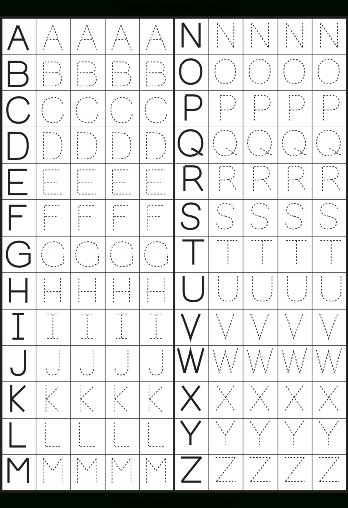 Make A Printable Alphabet Letter Tracing Worksheets | Letter Regarding Letter A Tracing Worksheets Pdf