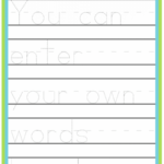 Make Your Own Handwriting Practice | Learn Handwriting With Regard To Letter Tracing Make Your Own