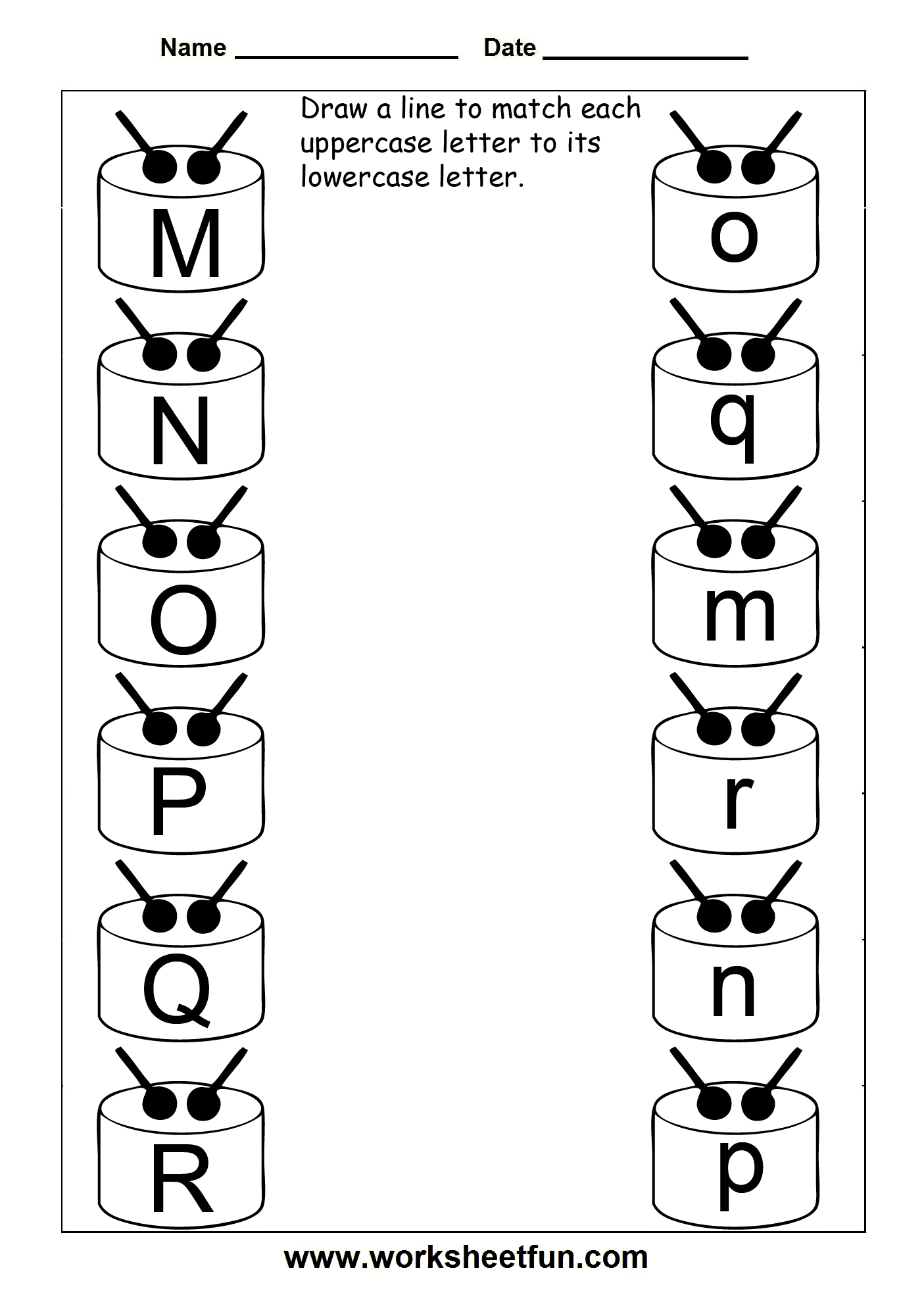 Alphabet Matching Worksheets For Pre K AlphabetWorksheetsFree