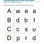 Matching Upper And Lower Case Letters Kindergarten Alphabet With Regard To Abc Tracing Online