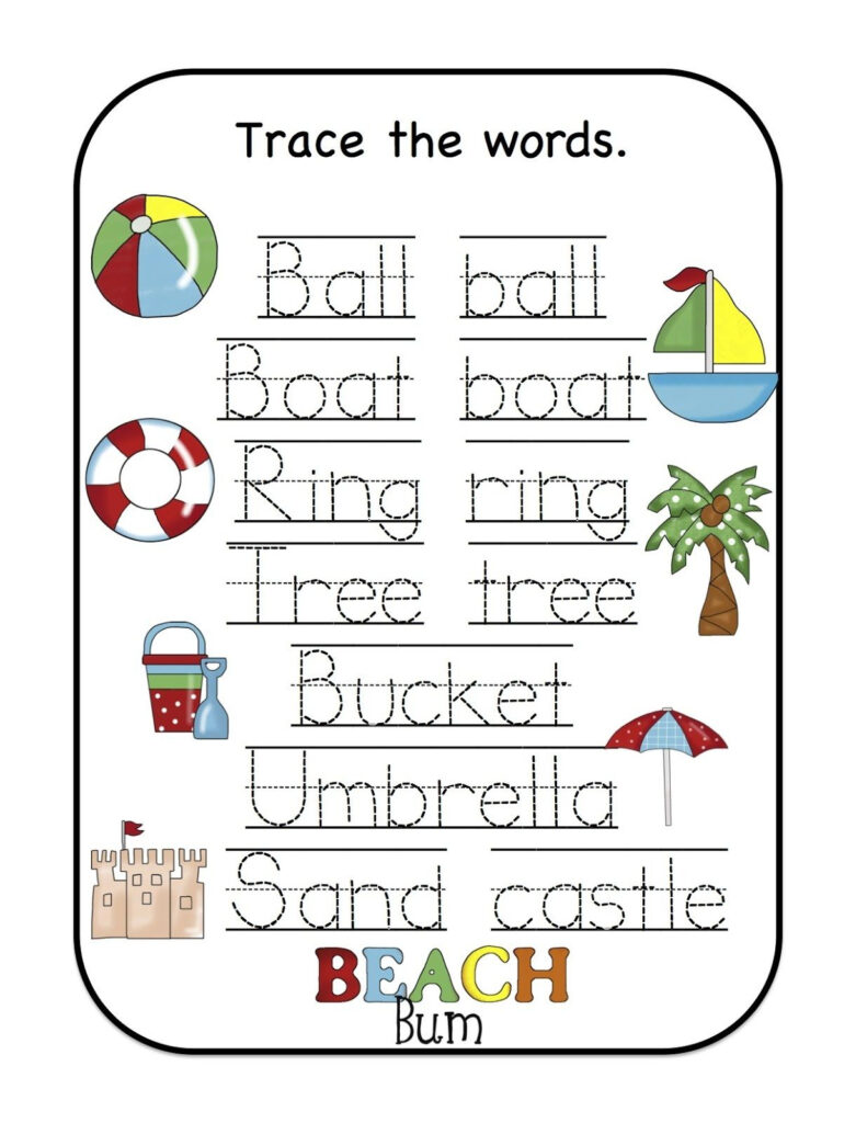 Name Trace Worksheet As Writing Devise | Worksheets For Kids In Pre K Name Tracing Worksheets