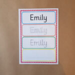 Name Tracing Card For Tracing Name Emily