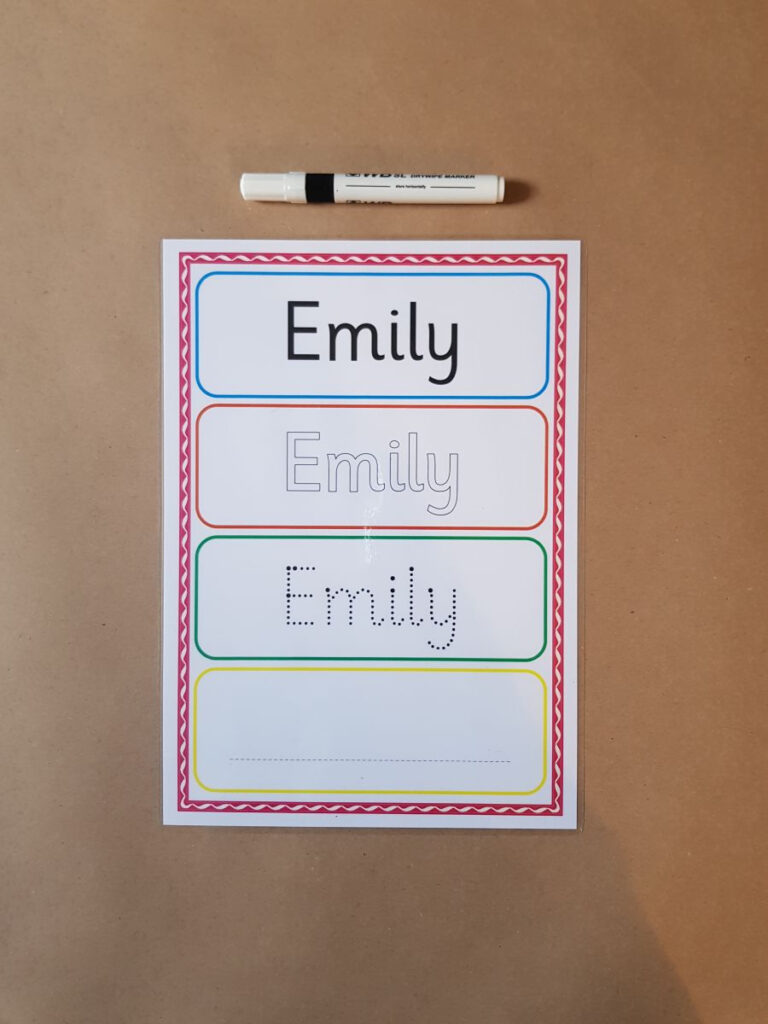 Name Tracing Card Pertaining To Tracing Name Emily