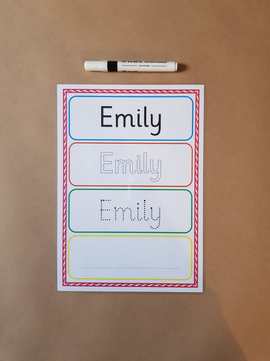 Name Tracing Card pertaining to Tracing Name Emily