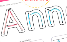 Name Tracing Letter Formation And Playdough Mats – Editable with Name Tracing Diy