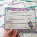 Name Tracing Sheet (Little Mermaid), Babies & Kids, Toys Inside Name Tracing Jayden