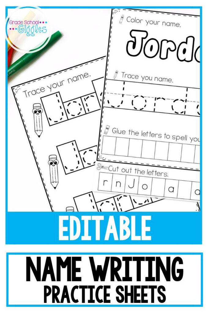 Name Writing Practice Editable | Name Writing Practice Regarding Letter Tracing Editable