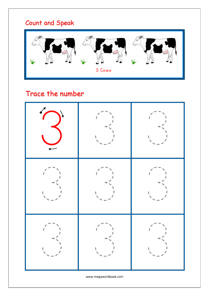 Number Tracing   Tracing Numbers   Number Tracing Worksheets Inside Tracing Letter 1