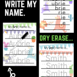 Personalized Name Tracing Mats Will Have Your Kiddos Writing Intended For Name Tracing Mats