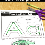 Pin On Alphabet Preschool Regarding Alphabet Cutting Worksheets