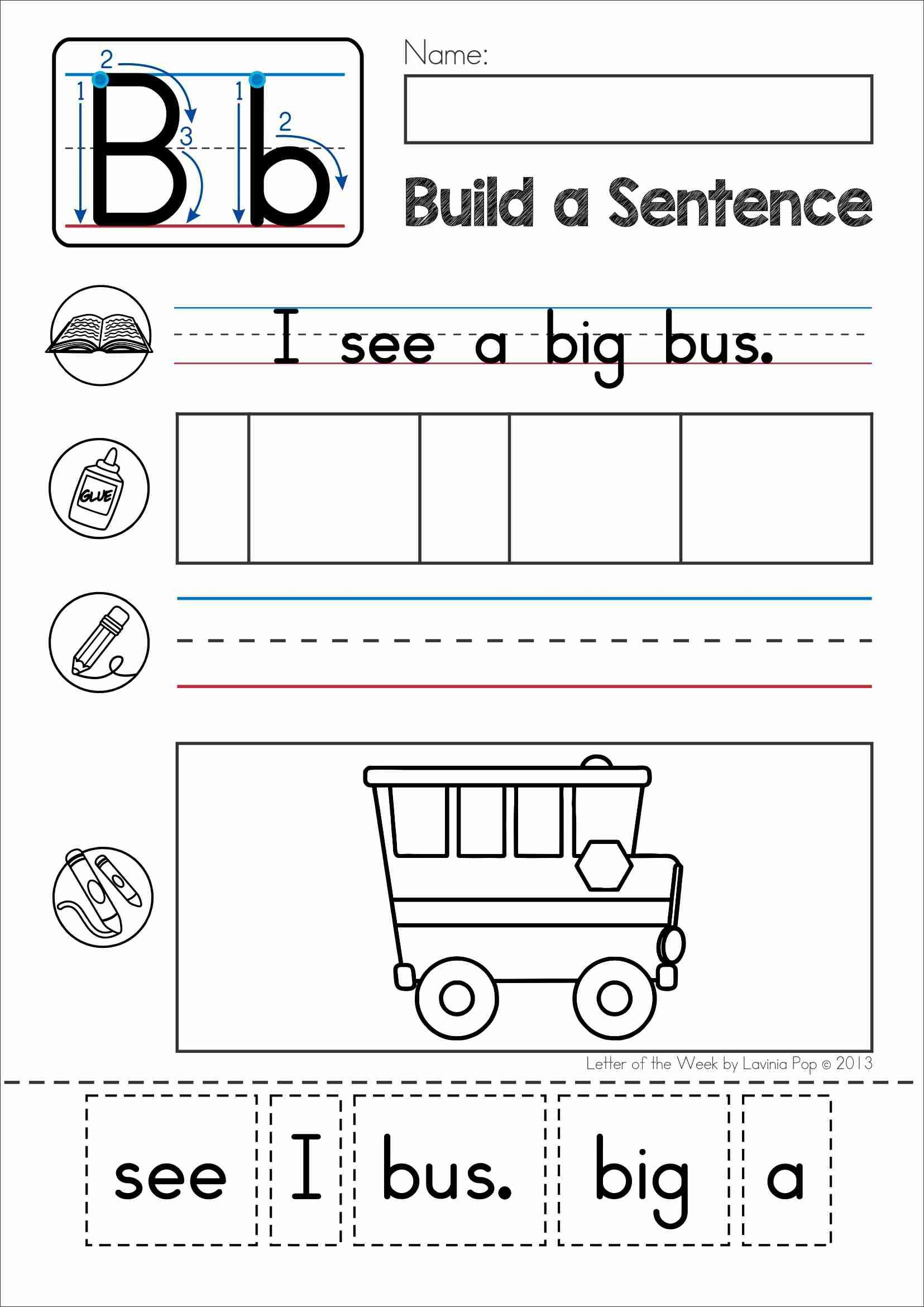 Pin On Homeschooling Ideas with Letter B Worksheets Cut And Paste