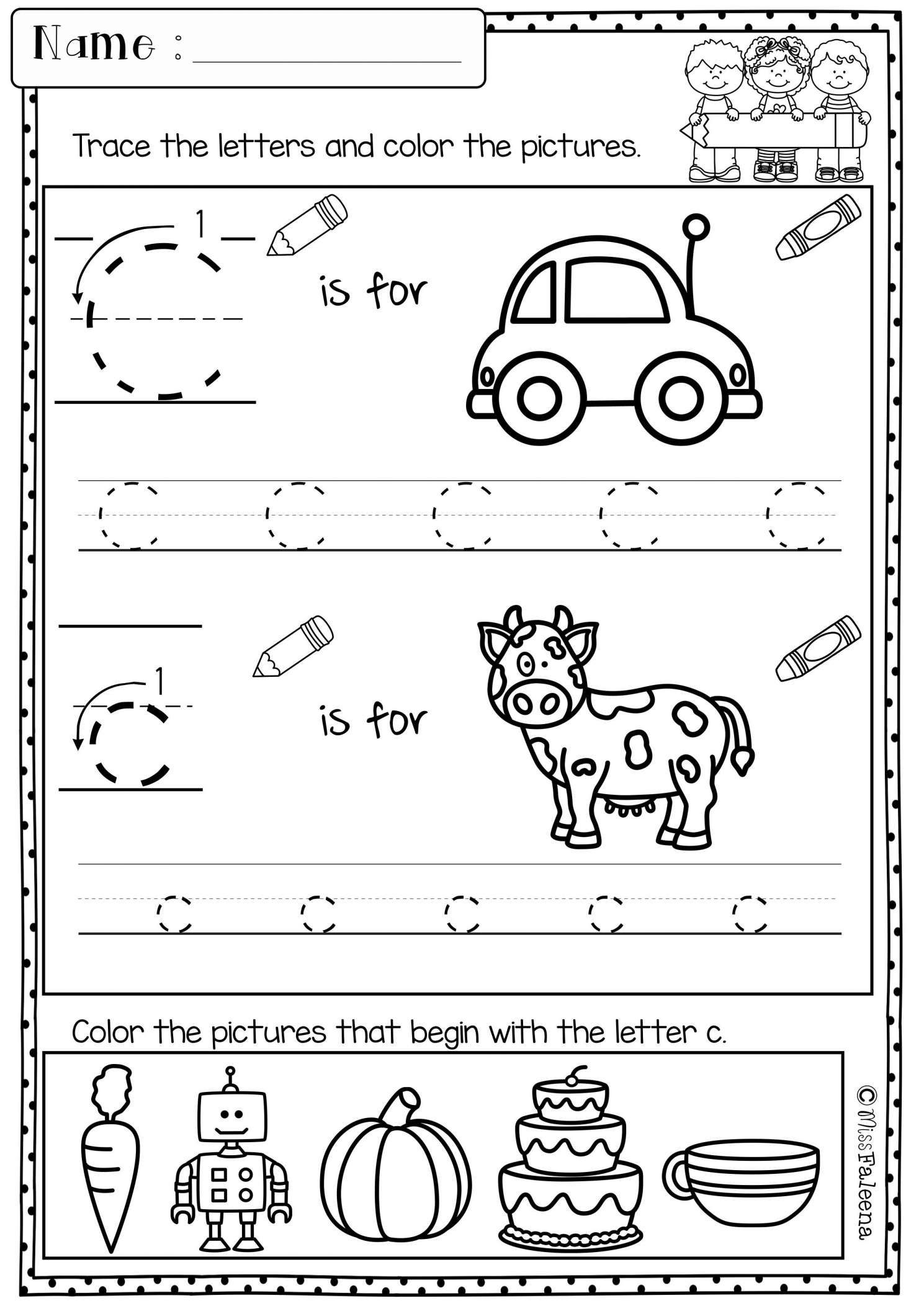 Pin On Preschool Worksheet throughout Letter C Worksheets For First Grade