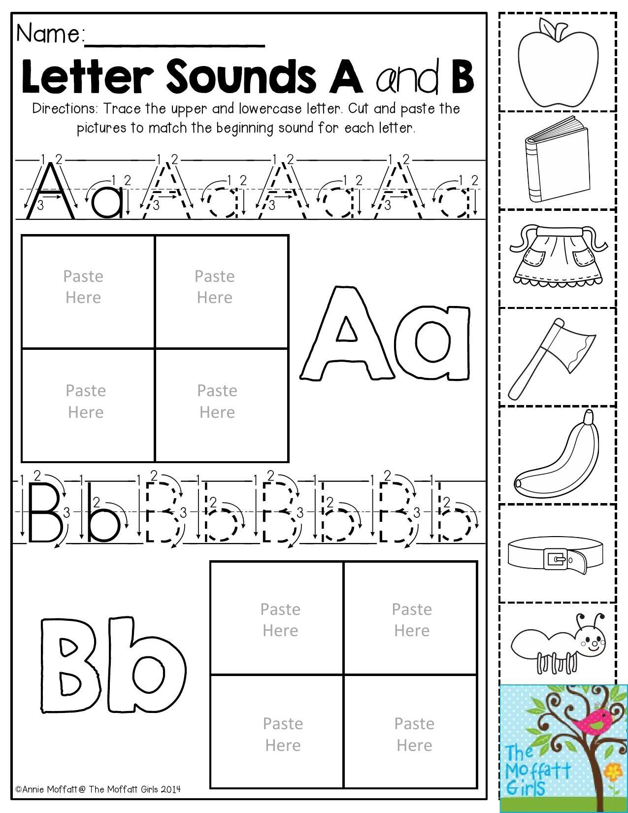 Pin On Writing in Letter B Worksheets Cut And Paste