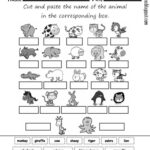Plenty Of Vocabulary Worksheets: Animals, Body, Alphabet Within Alphabet Vocabulary Worksheets