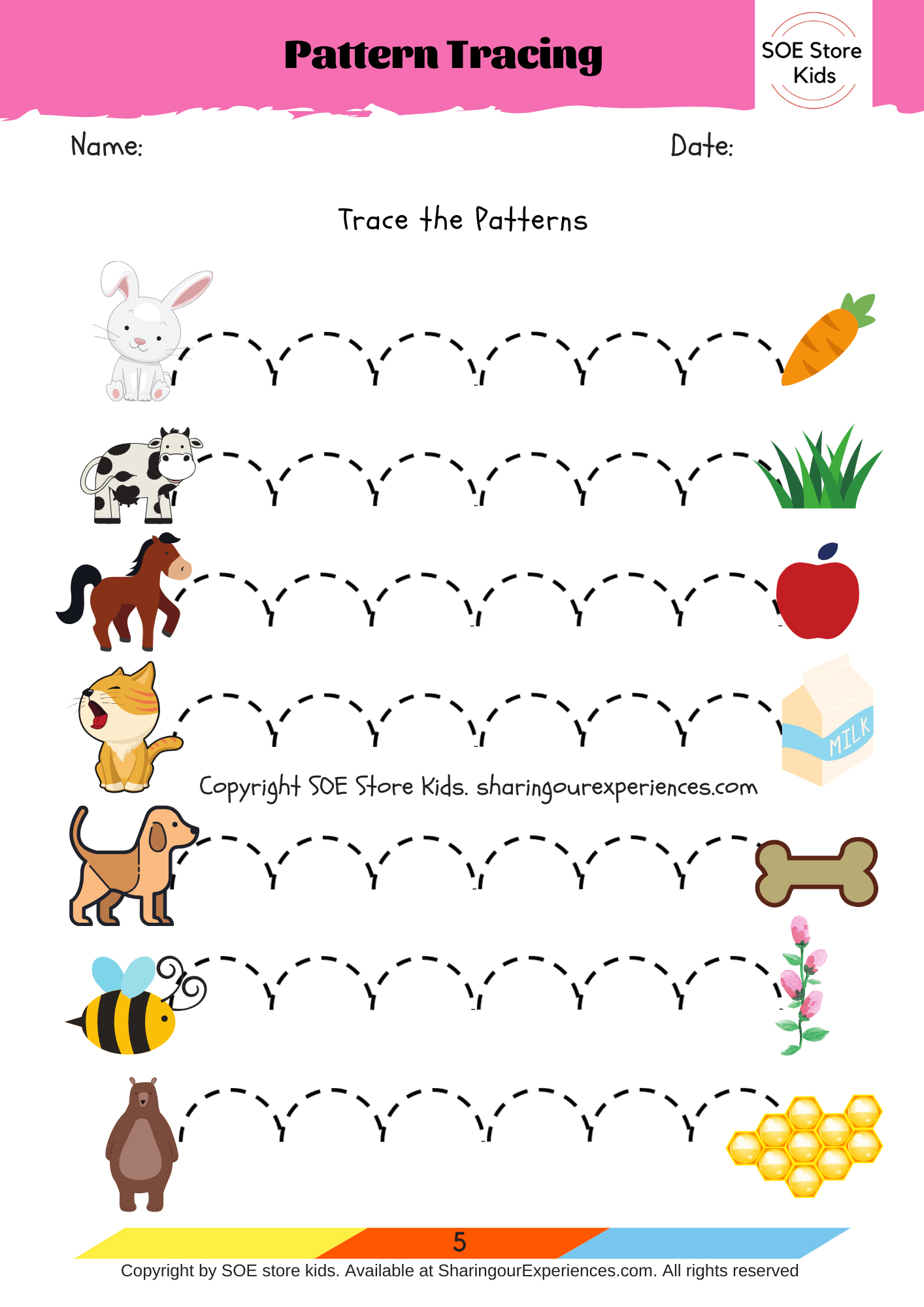 writing activities for 3 year olds at home