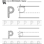 Preschool Alphabet Worksheets | Learning Worksheets With Regard To Letter P Tracing Paper