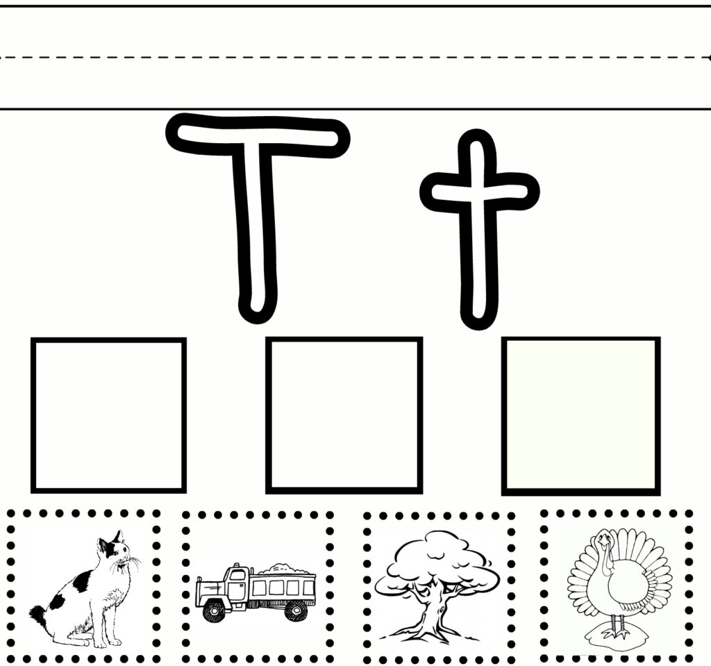 Preschool Learning – Letter T Free Printable Worksheet Throughout Letter T Worksheets Free Printables