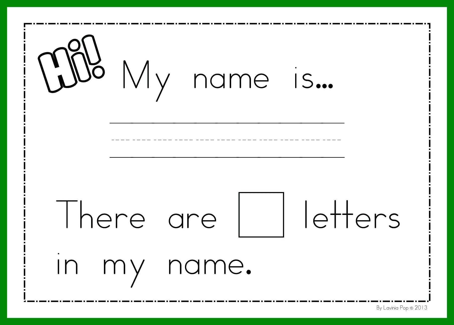 Preschool Name Tracing Worksheets Free - Clover Hatunisi in Name Tracing Colored