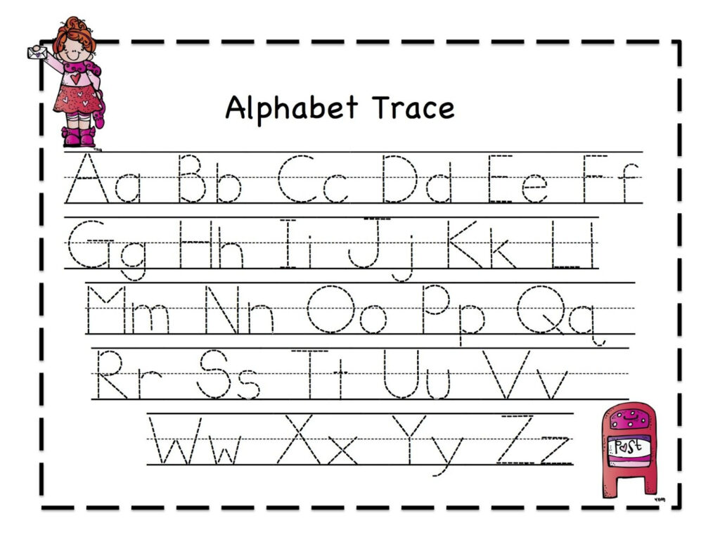 Preschool Printables: Valentine | Alphabet Tracing Regarding Alphabet Tracing Kindergarten