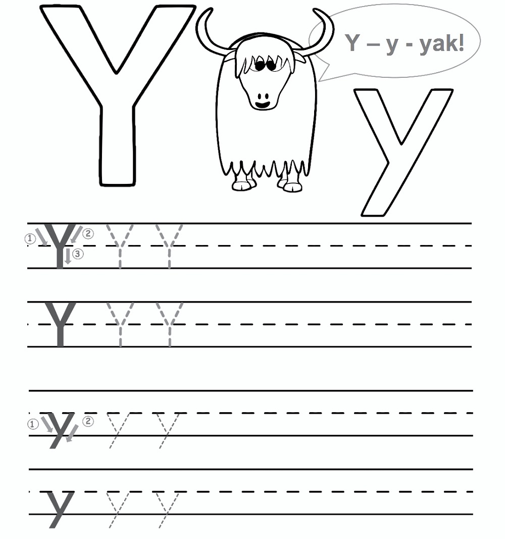 Preschool Worksheet Gallery: Letter Y Worksheets For Preschool for Letter Y Worksheets For Prek