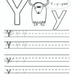 Preschool Worksheet Gallery: Letter Y Worksheets For Preschool Within Letter Y Tracing Sheet
