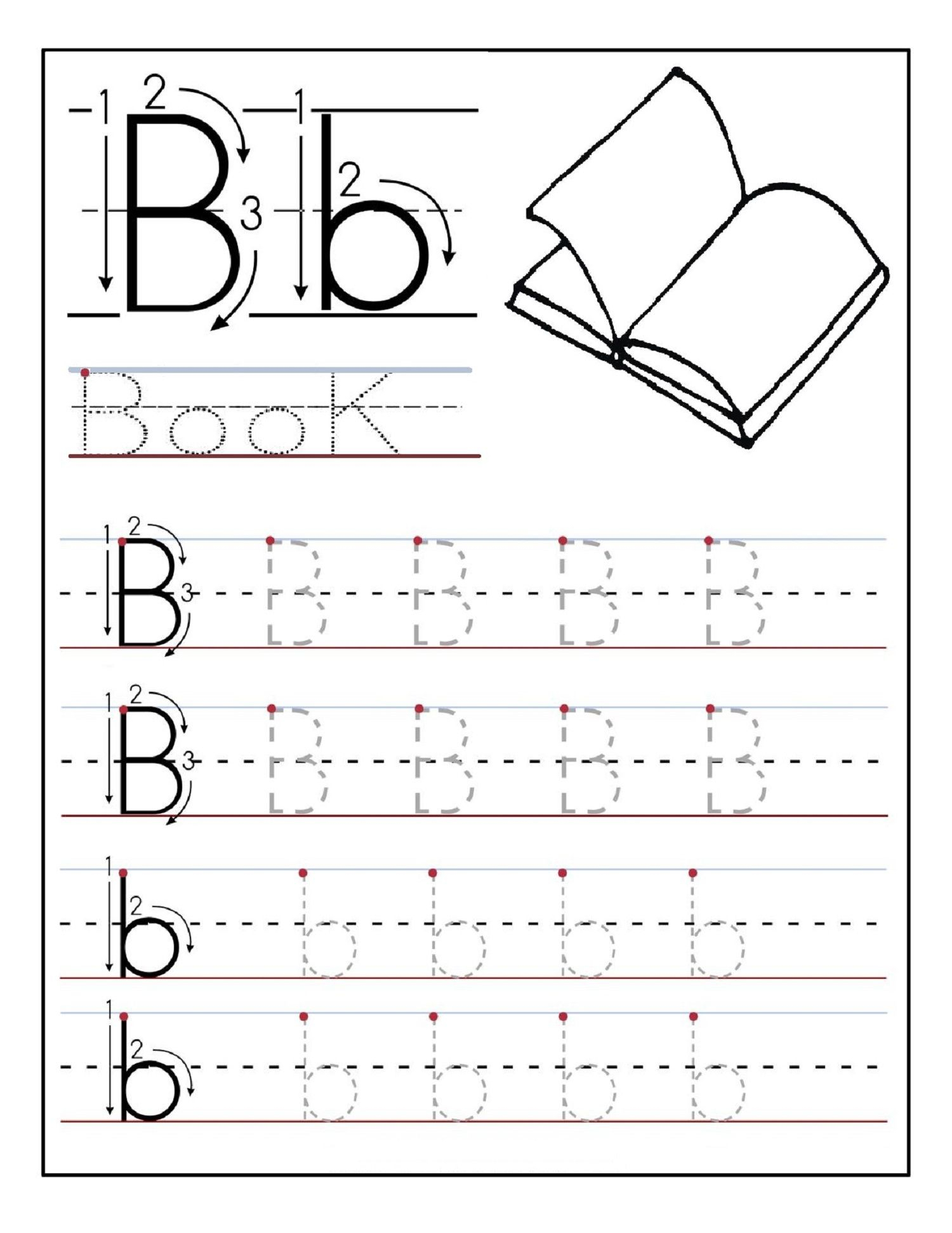 Printable Alphabet Tracing Worksheets For Pre K throughout Alphabet Tracing Handwriting Worksheets