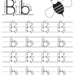 Printable Letter B Tracing Worksheet With Number And Arrow Intended For Letter B Tracing Sheet