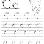 Printable Letter C Tracing Worksheet With Number And Arrow Intended For Alphabet Tracing Printables