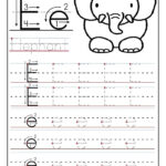 Printable Letter E Tracing Worksheets For Preschool Inside Letter Tracing E