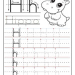 Printable Letter H Tracing Worksheets For Preschool Within Letter H Tracing Activity