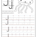 Printable Letter J Tracing Worksheets For Preschool Pertaining To Letter J Tracing Page